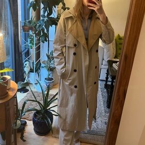 Avec Les Filles Oversized Rain Trench Coat- size small, lightweight, waterproof